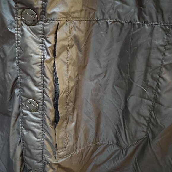 H&M Divided Hoodie Hooded Quilted Jacket Coat Black Puffy Men's Large - Picture 8 of 9